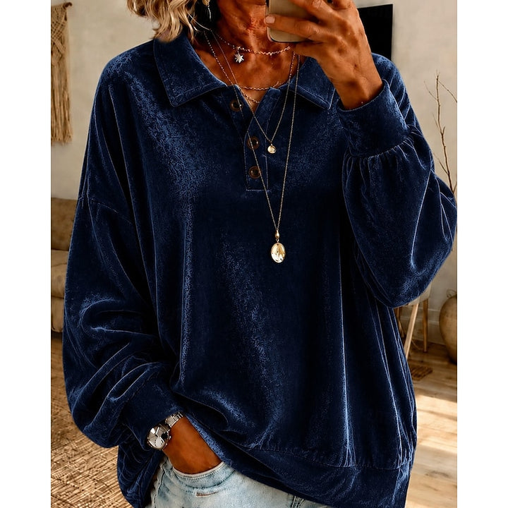 Marjorie | Relaxed Collared Pullover