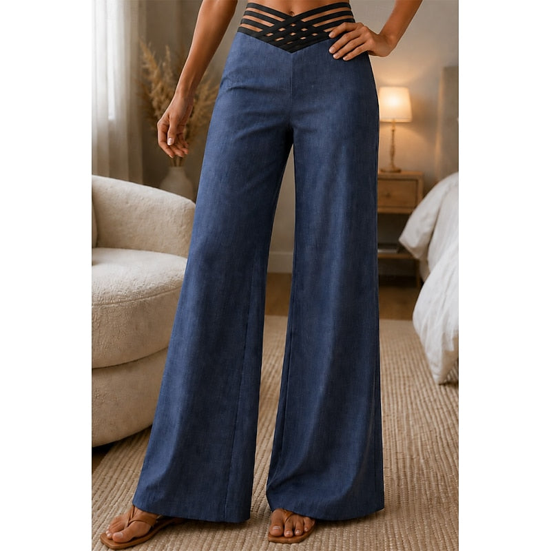 Sienna | High-Waisted Wide-Leg Trousers