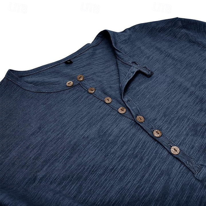 Nash | Classic Long-Sleeve Henley Shirt