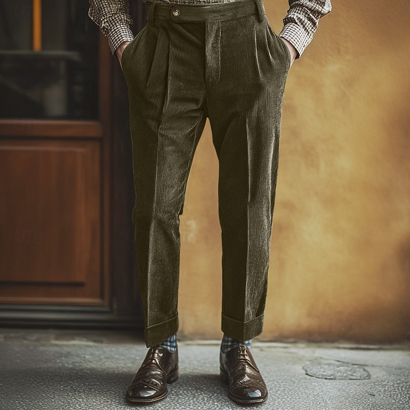 Barnaby | Pleated Gurkha Trousers
