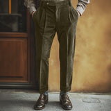 Barnaby | Pleated Gurkha Trousers