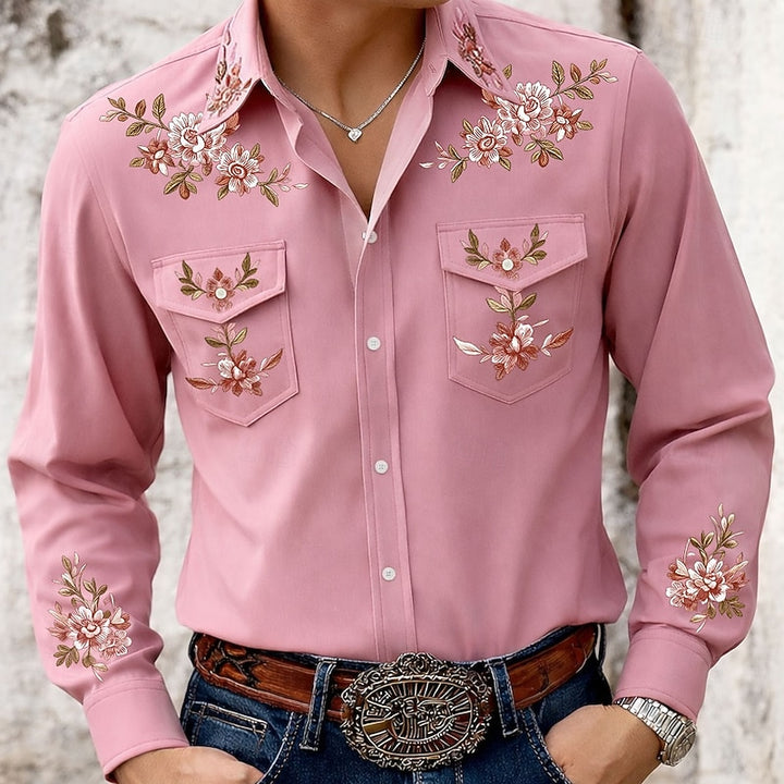 Clayton | Embroidered Western Shirt