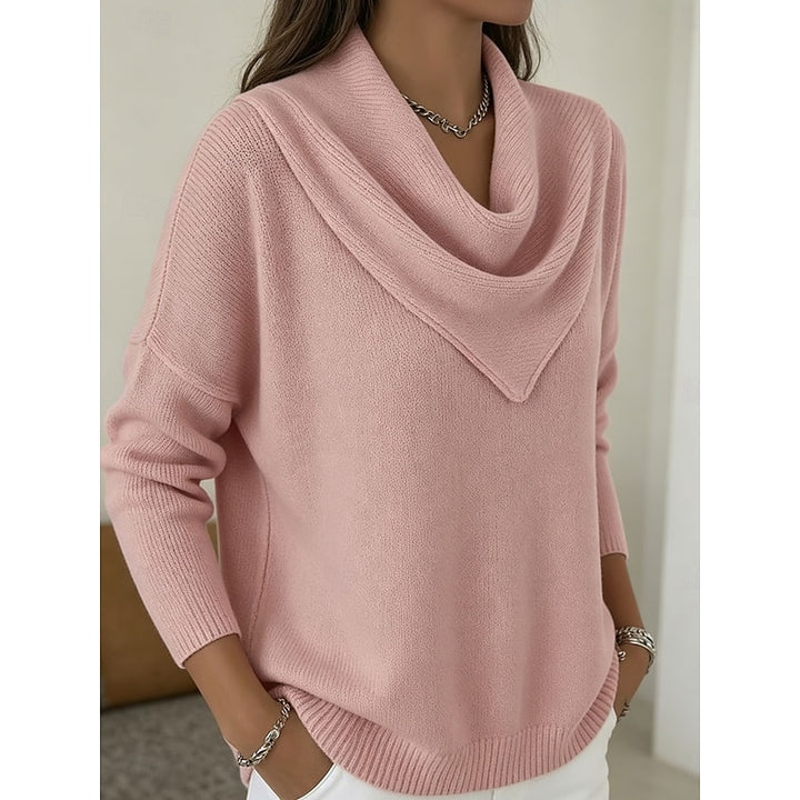 Ottilie | Draped Cowl-Neck Jumper