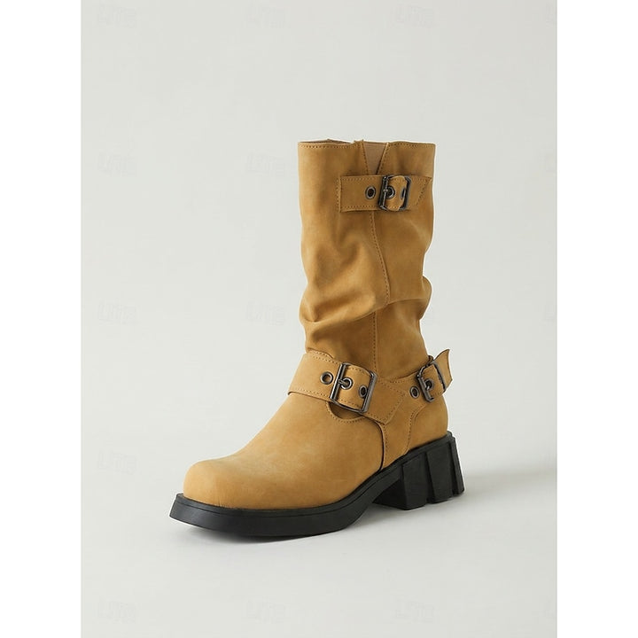 Ramona | Vintage Buckle Biker Boots