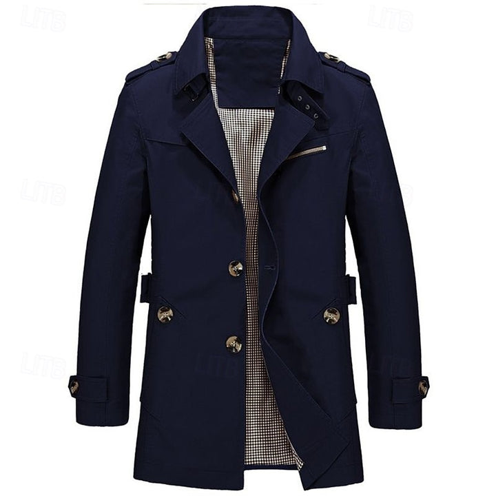Caleb | Tailored Single-Breasted Trench Coat