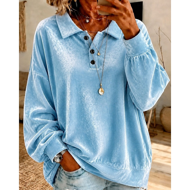 Marjorie | Relaxed Collared Pullover