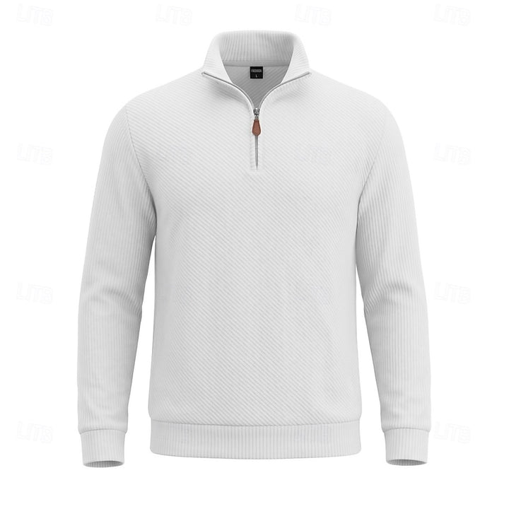 Grady | Textured Quarter-Zip Pullover