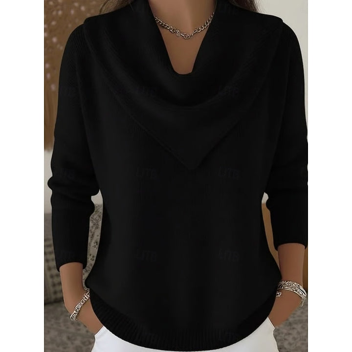 Ottilie | Draped Cowl-Neck Jumper