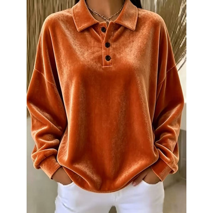 Marjorie | Relaxed Collared Pullover
