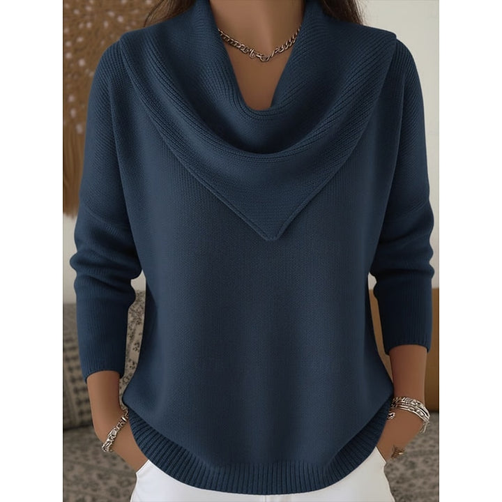 Ottilie | Draped Cowl-Neck Jumper