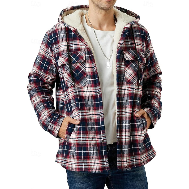 Graham | Hooded Check Shirt Jacket