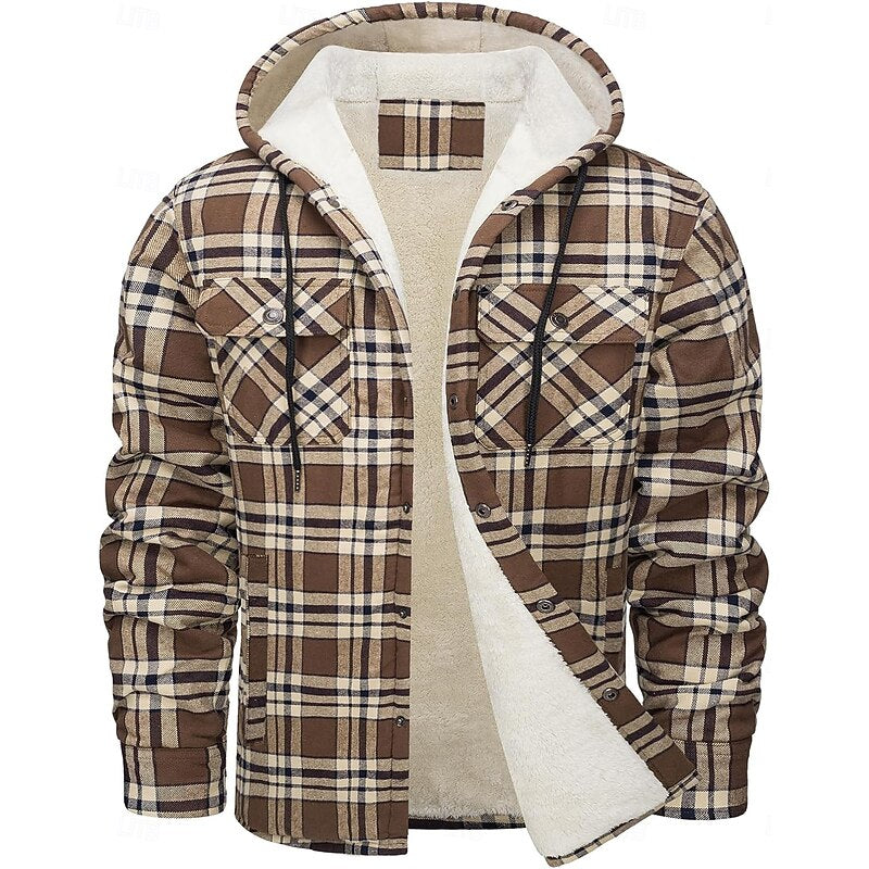 Graham | Hooded Check Shirt Jacket