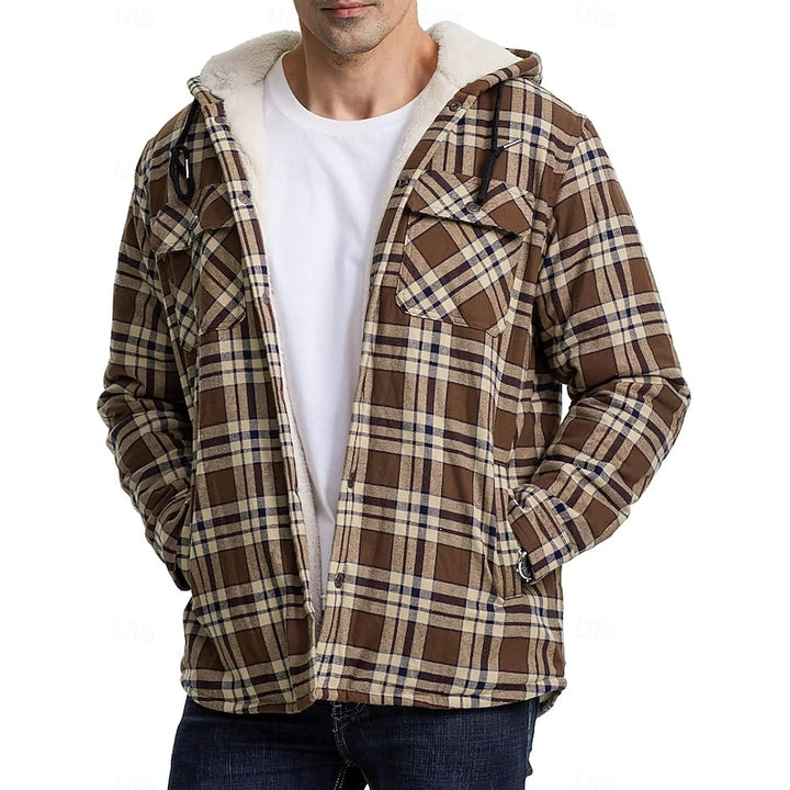 Graham | Hooded Check Shirt Jacket