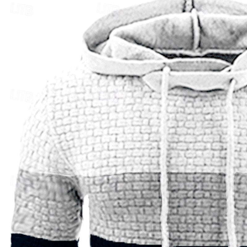 Emory | Colour-Block Hooded Pullover Hoodie