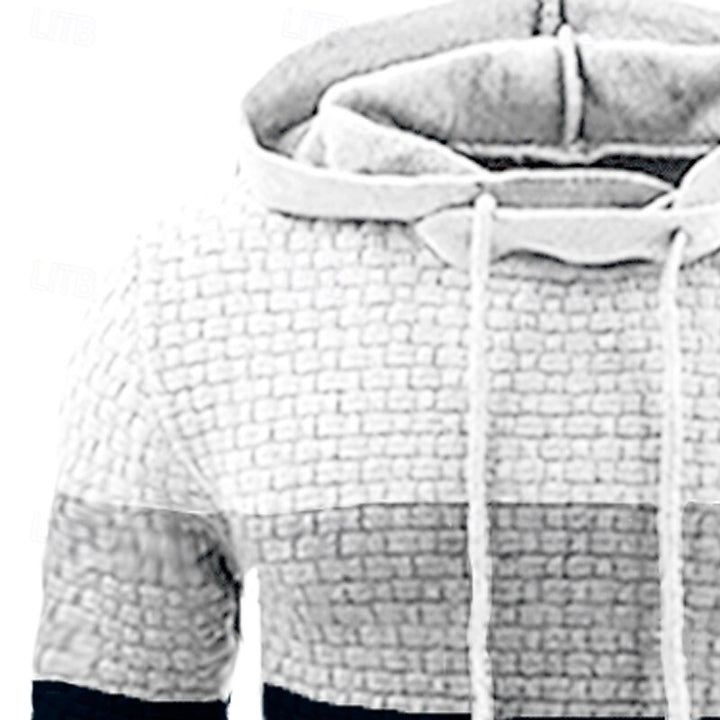 Emory | Colour-Block Hooded Pullover Hoodie