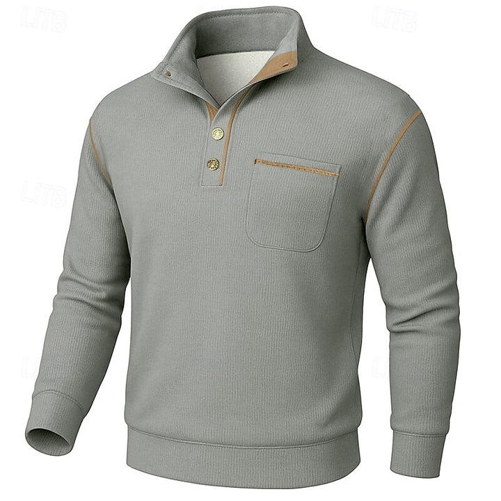 Cormac | Refined Stand-Collar Pullover