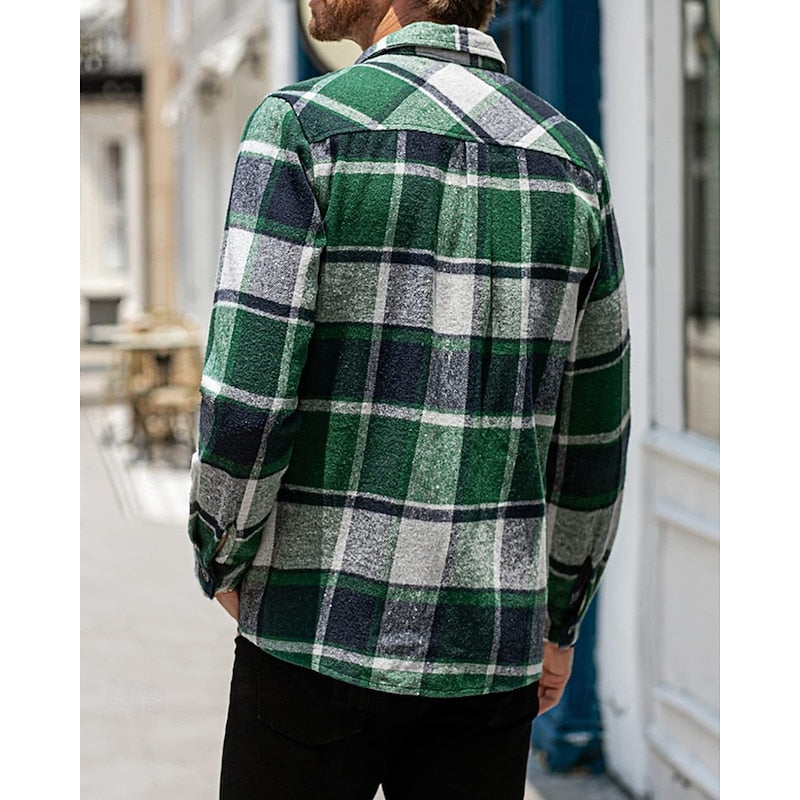 Calvin | Rugged Checked Shirt Jacket