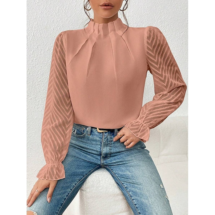 Maribel | Elegant High-Neck Blouse