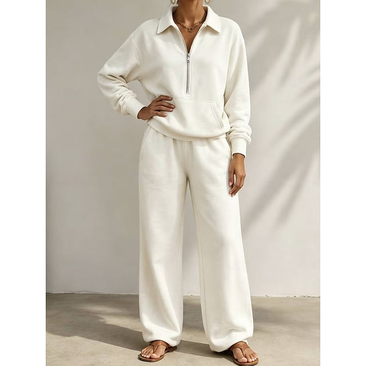 Beatrix | Relaxed Half-Zip Two-Piece Set
