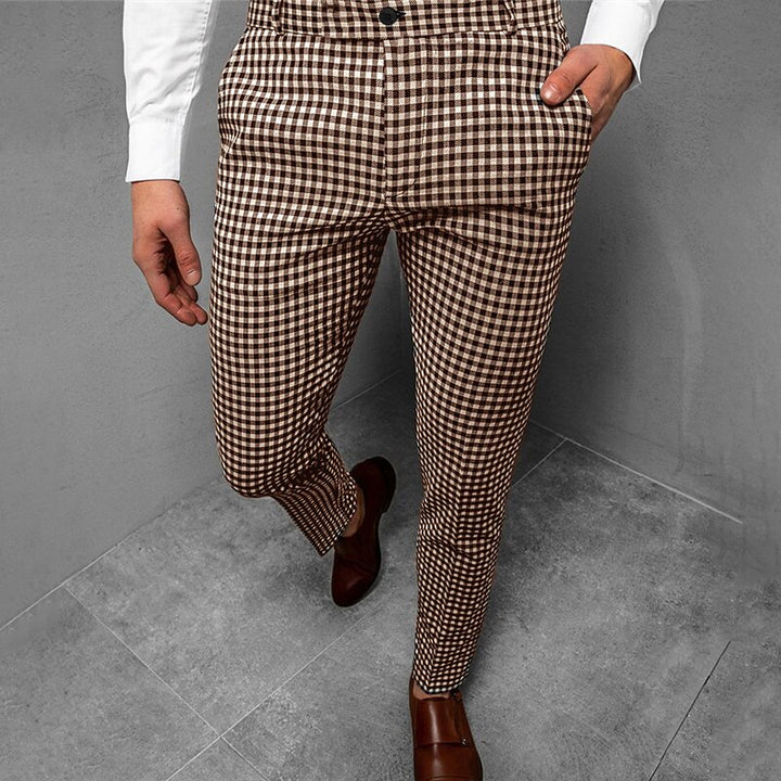 Langston | Tailored Checked Trousers