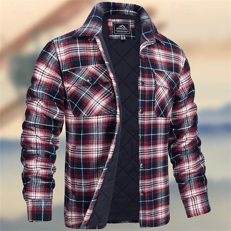 Griffin | Quilted Check Shirt Jacket