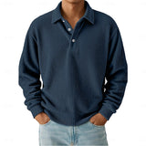 Julian | Textured Long-Sleeve Polo Shirt