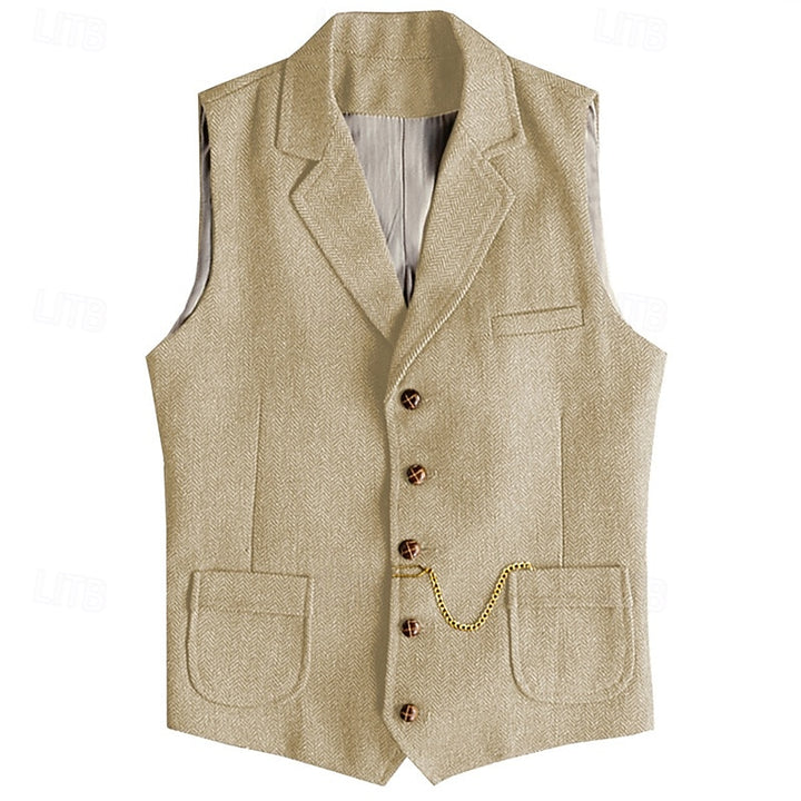 Ezra | Tailored Herringbone Waistcoat