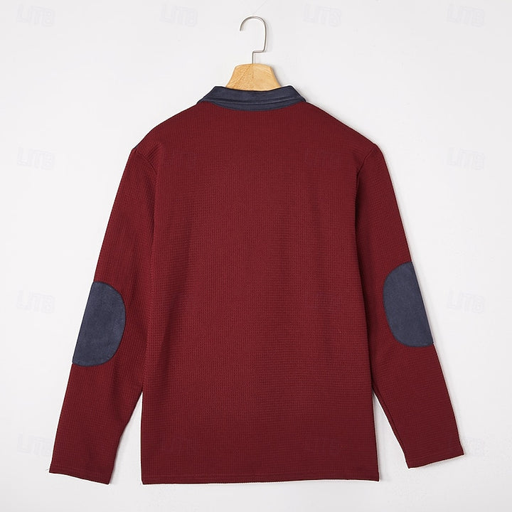 Rhett | Textured Quarter-Zip Pullover