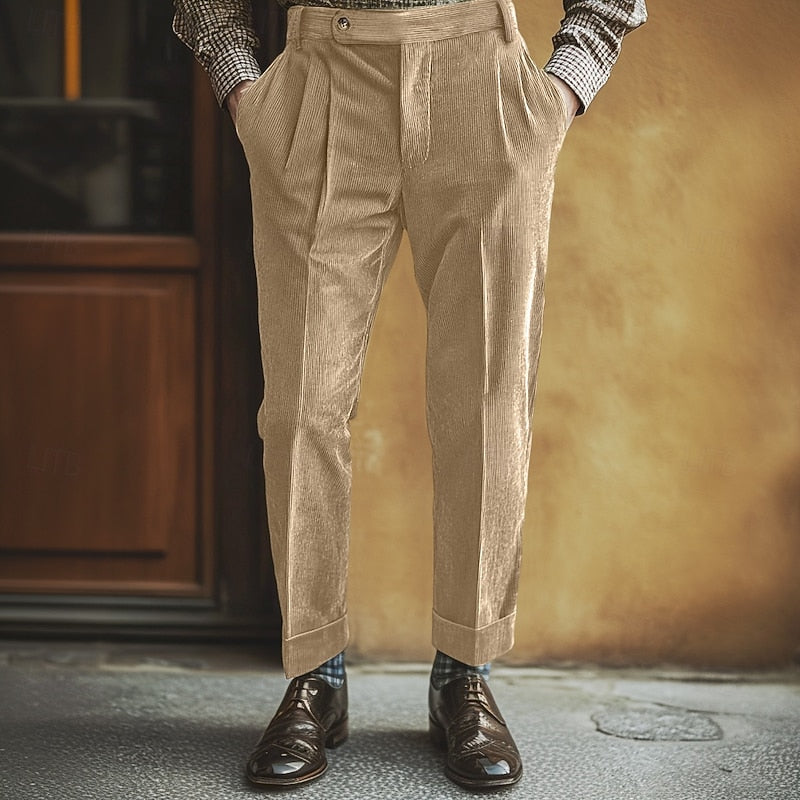 Barnaby | Pleated Gurkha Trousers
