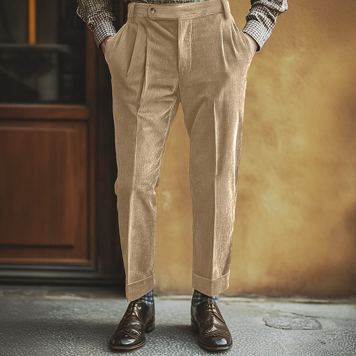 Barnaby | Pleated Gurkha Trousers
