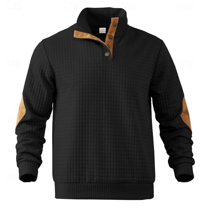 Sawyer | Textured Stand-Collar Pullover
