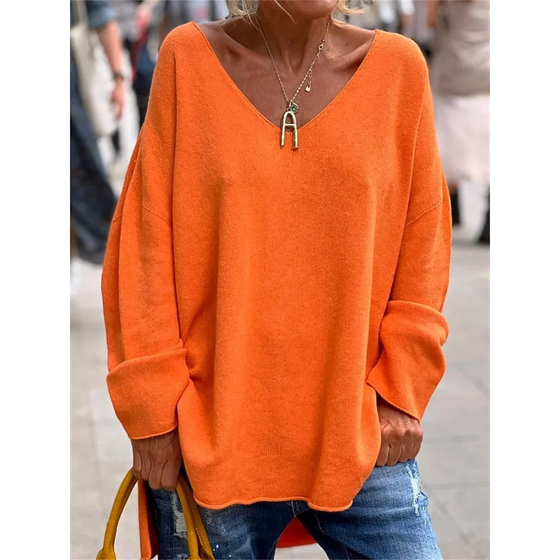 Aurelia | Relaxed V-Neck Pullover