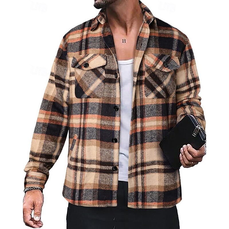 Calvin | Rugged Checked Shirt Jacket