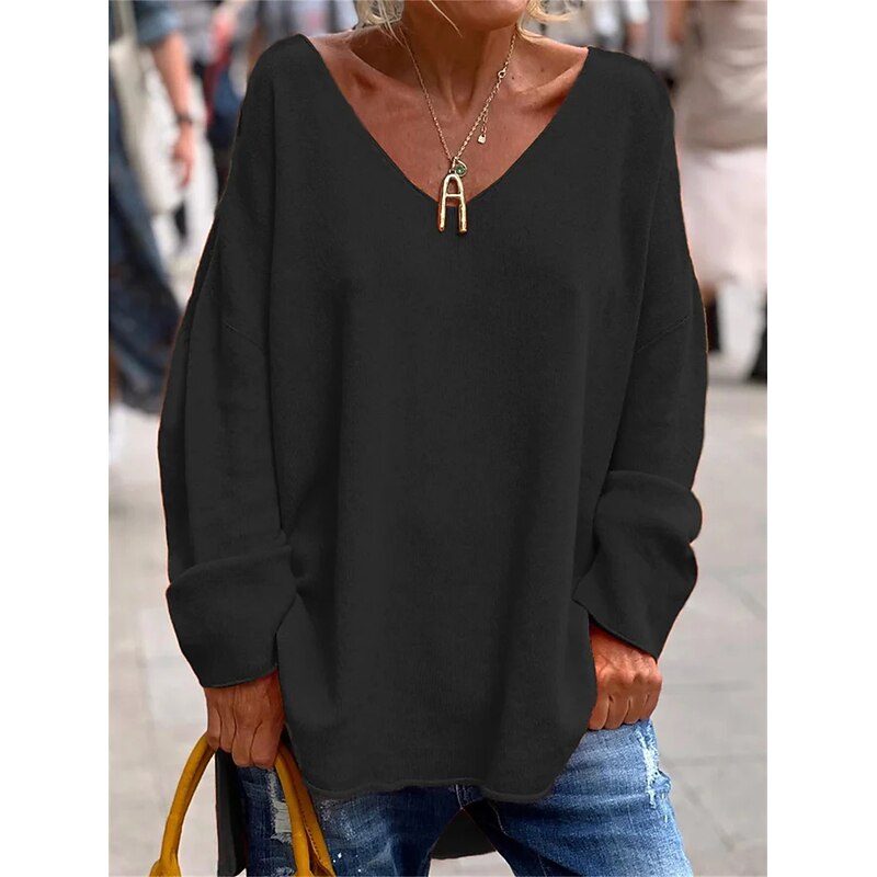 Aurelia | Relaxed V-Neck Pullover