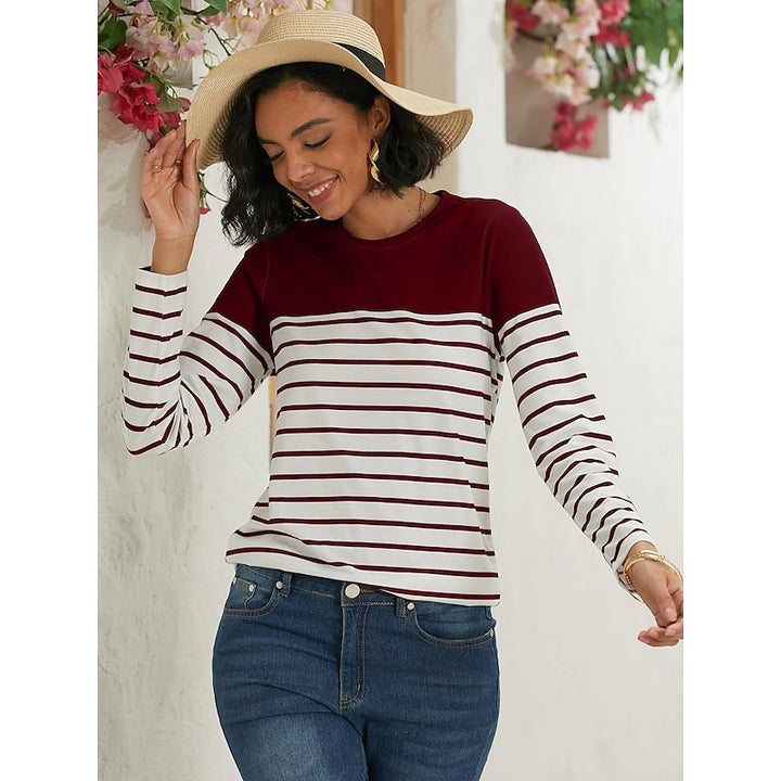 Adriana | Striped Long-Sleeve Top