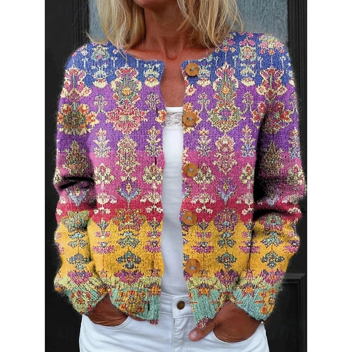 Louisa | Floral Button-Front Cardigan