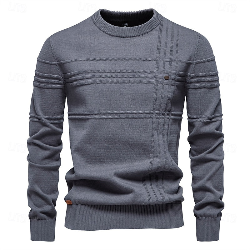 Hamish | Textured Crewneck Jumper
