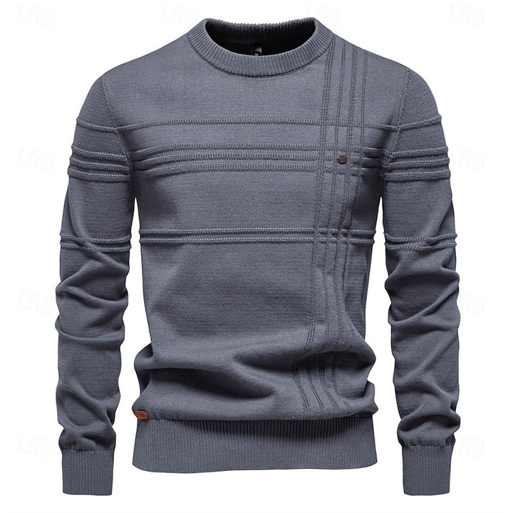 Hamish | Textured Crewneck Jumper