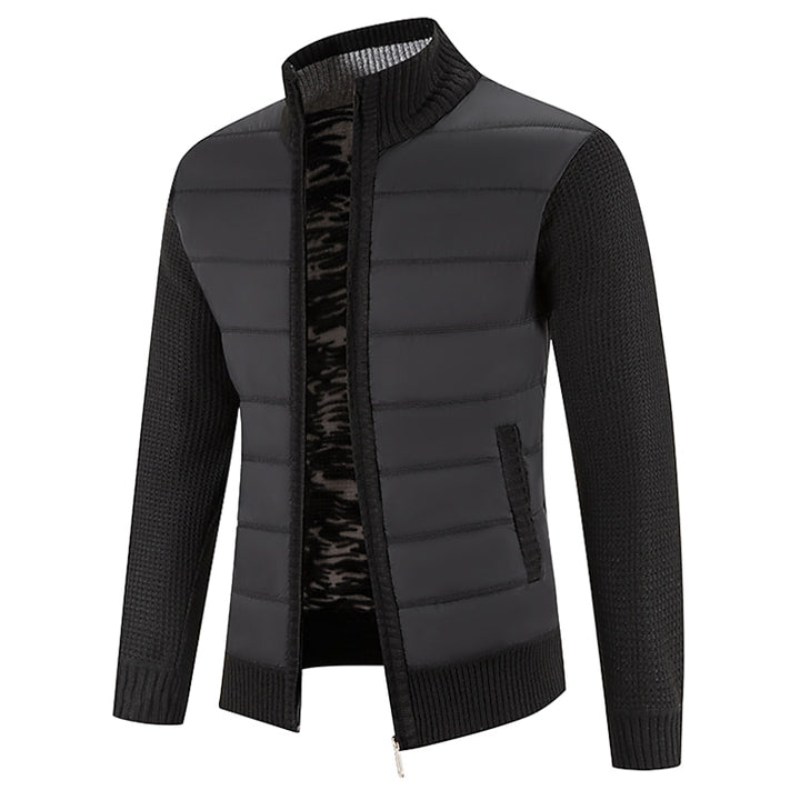 Gregory | Zip-Up Stand Collar Cardigan
