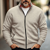 Bennett | Full-Zip Stand Collar Cardigan