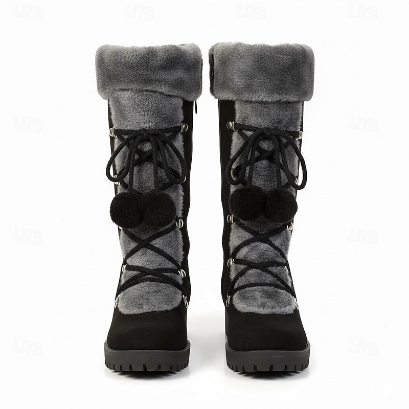 Danica | Cosy Lace-Up Winter Boots