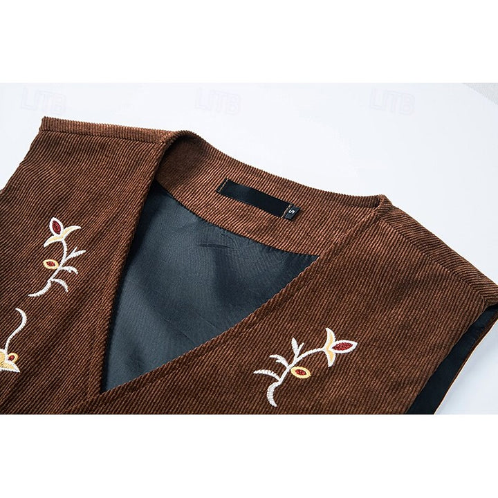 Jonah | Embroidered Floral Waistcoat