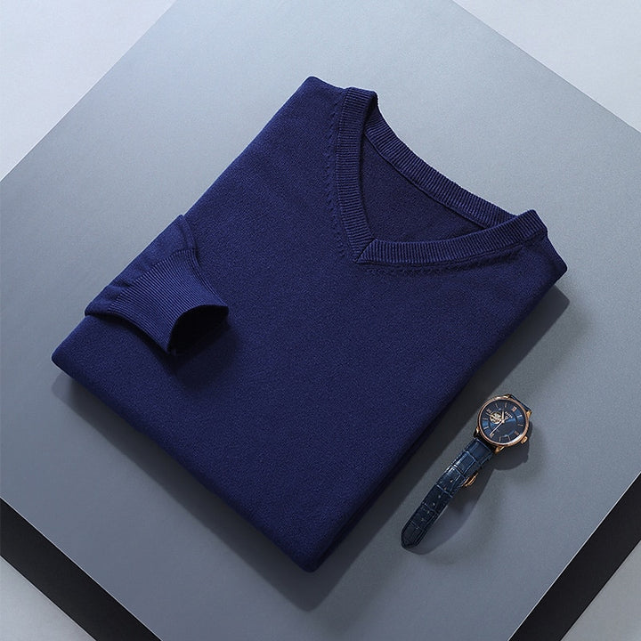 Damian | Refined V-Neck Jumper
