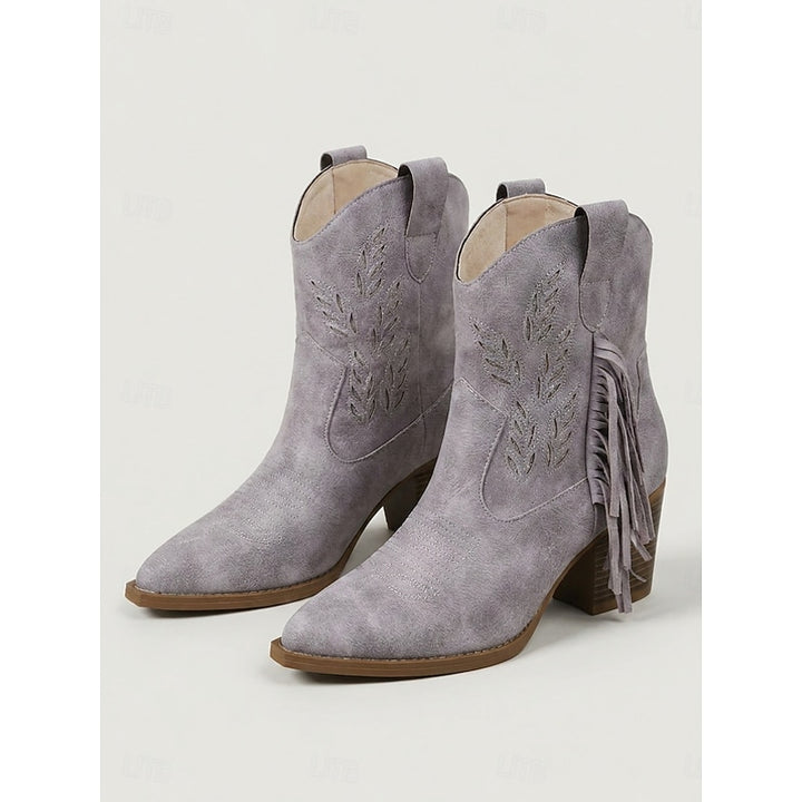Sloane | Western Tassel Ankle Boots