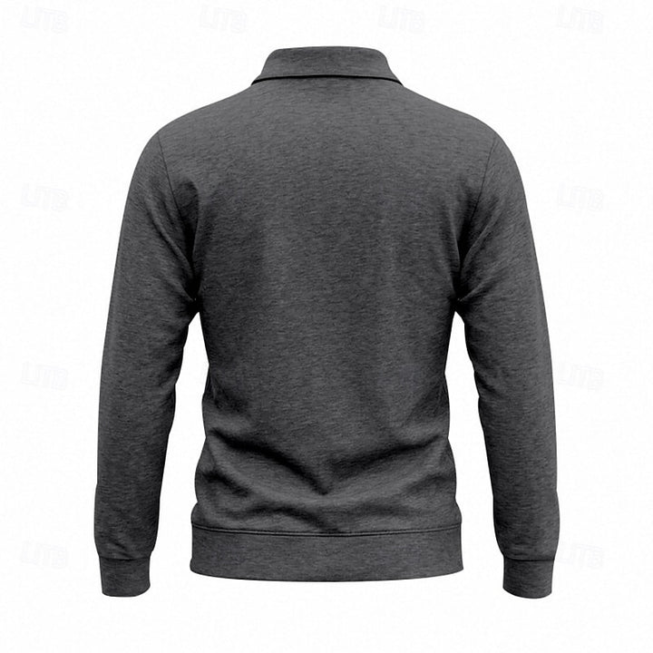 Garrett | Refined Long-Sleeve Polo Shirt