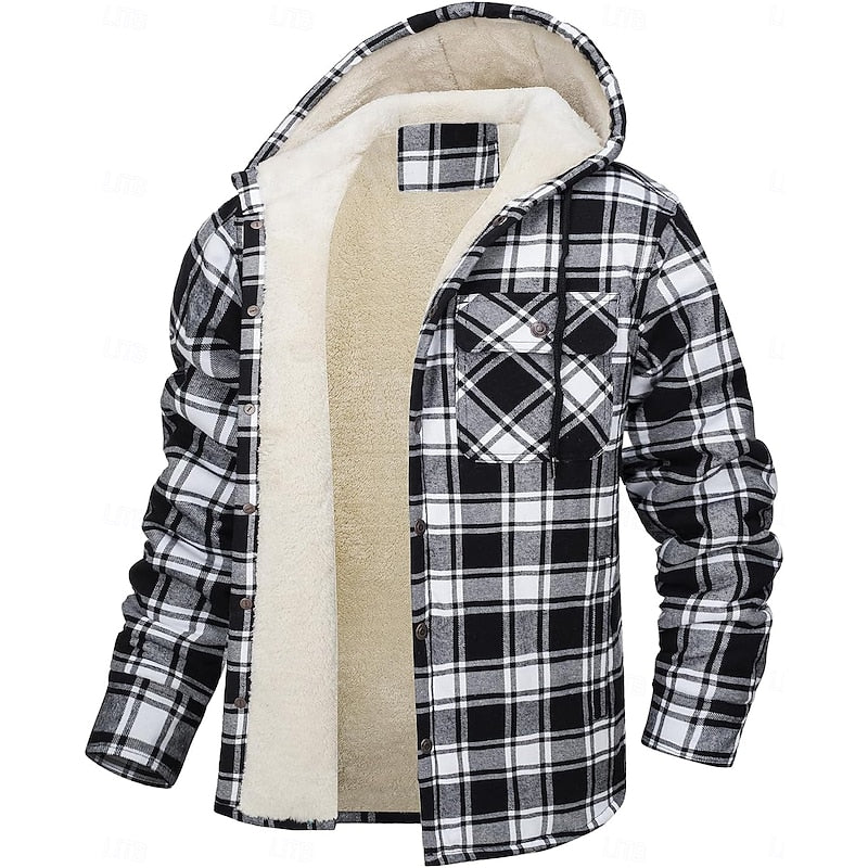 Graham | Hooded Check Shirt Jacket
