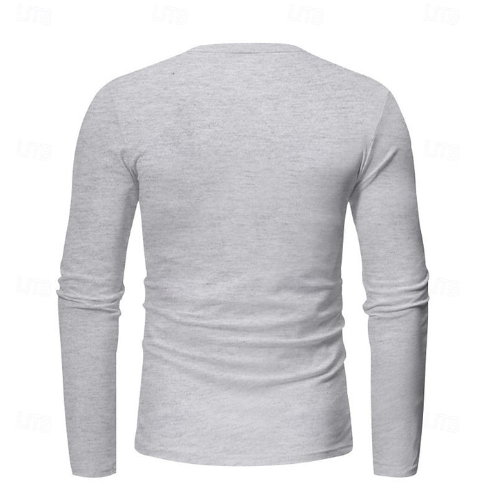 Grant | Classic Button-Neck Henley Shirt