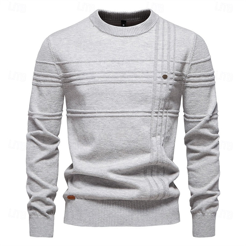 Hamish | Textured Crewneck Jumper