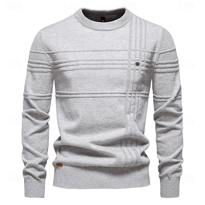 Hamish | Textured Crewneck Jumper