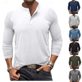 Grant | Classic Button-Neck Henley Shirt